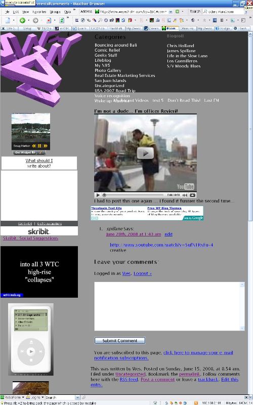  this is what my new website looks like on my new monitor turned sideways.