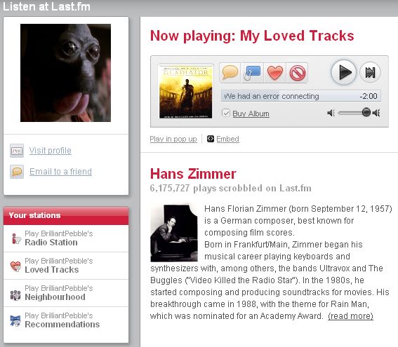 My last FM homepage