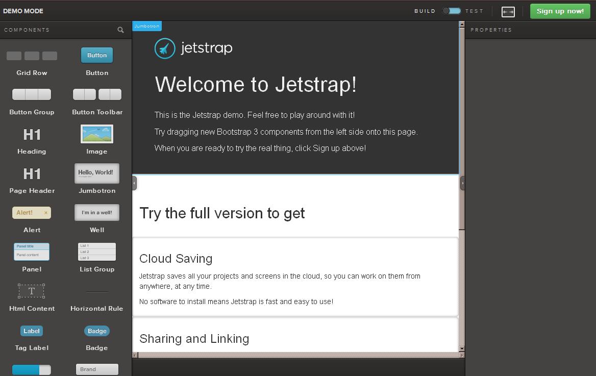 jetstrap pricing starts at $24 a month ( April 2014 prices ) . They offer discounts if you pay annually and have a 30 day money back guarantee.